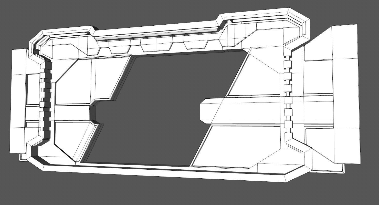 Sci Fi Corridor 3D model_26