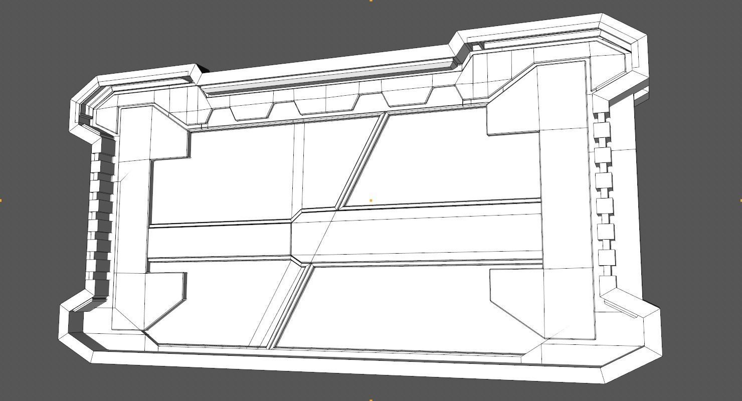 Sci Fi Corridor 3D model_27
