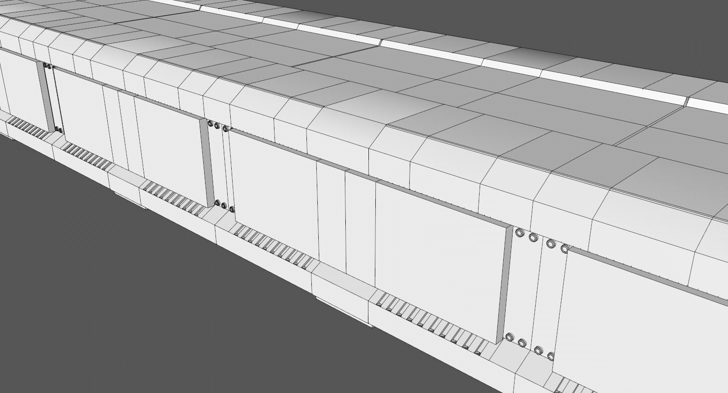 Sci Fi Corridor 3D model_23