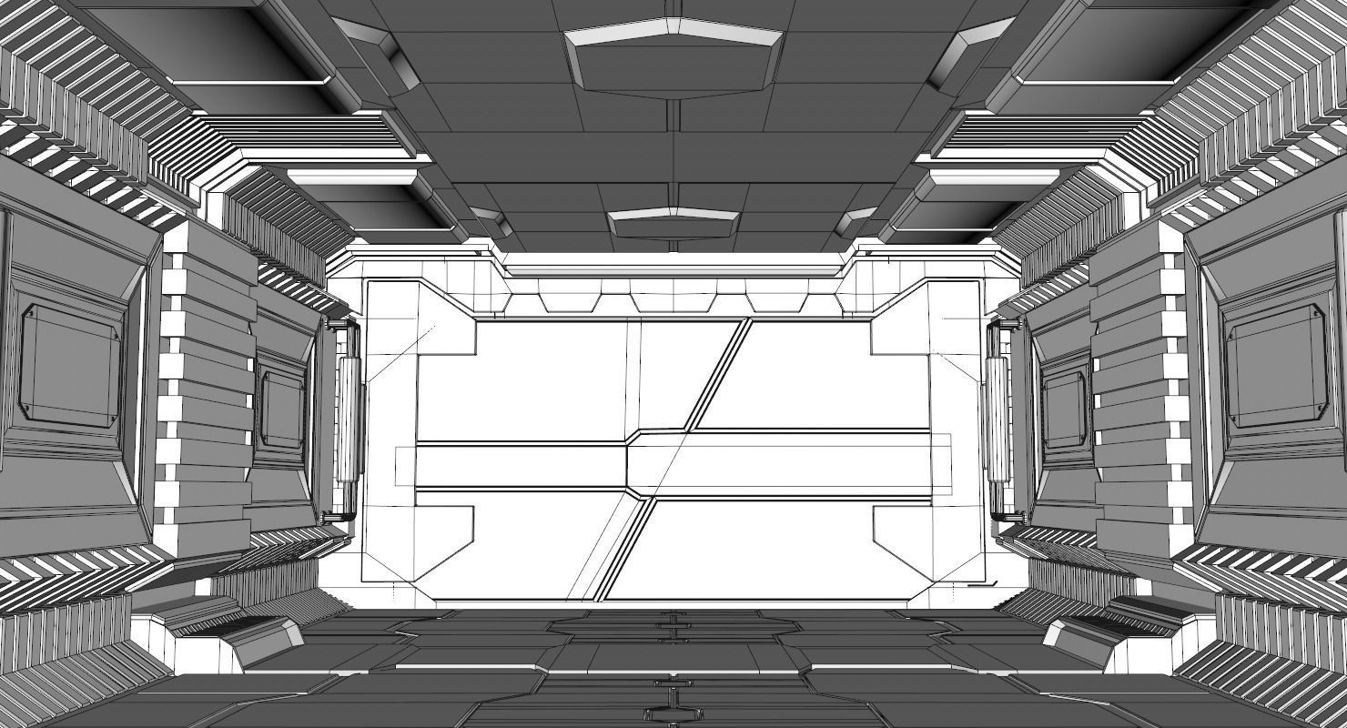 Sci Fi Corridor 3D model_20