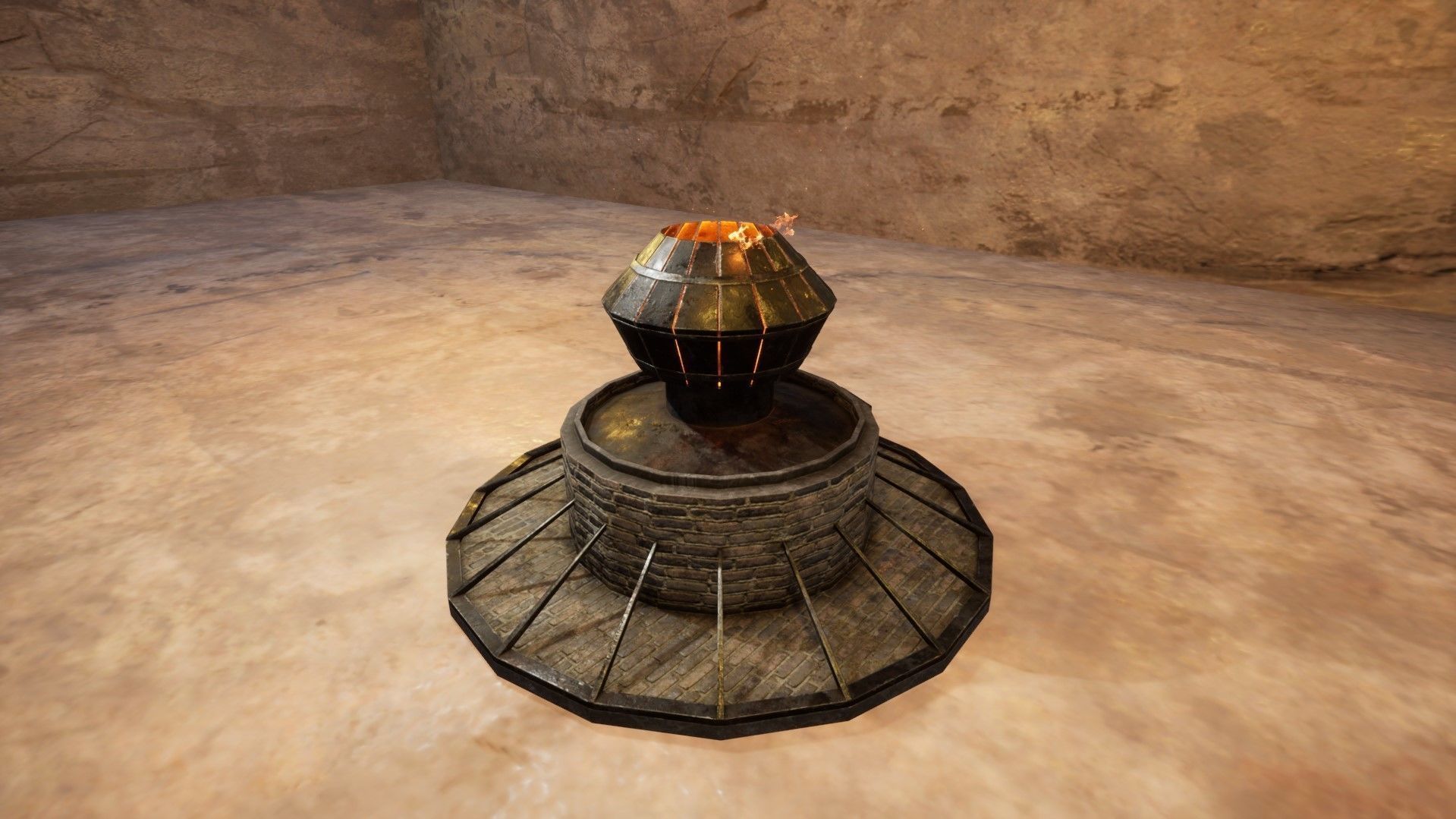 Medieval Smeltery Low Poly 3D Model Low-poly 3D model_10