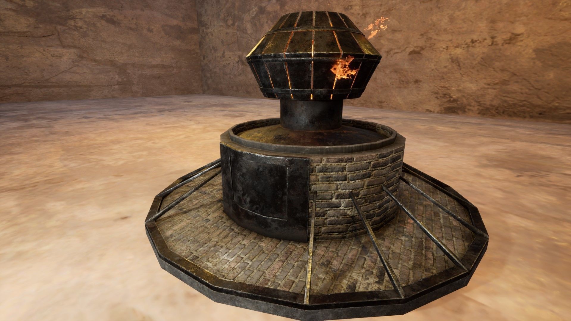 Medieval Smeltery Low Poly 3D Model Low-poly 3D model_15