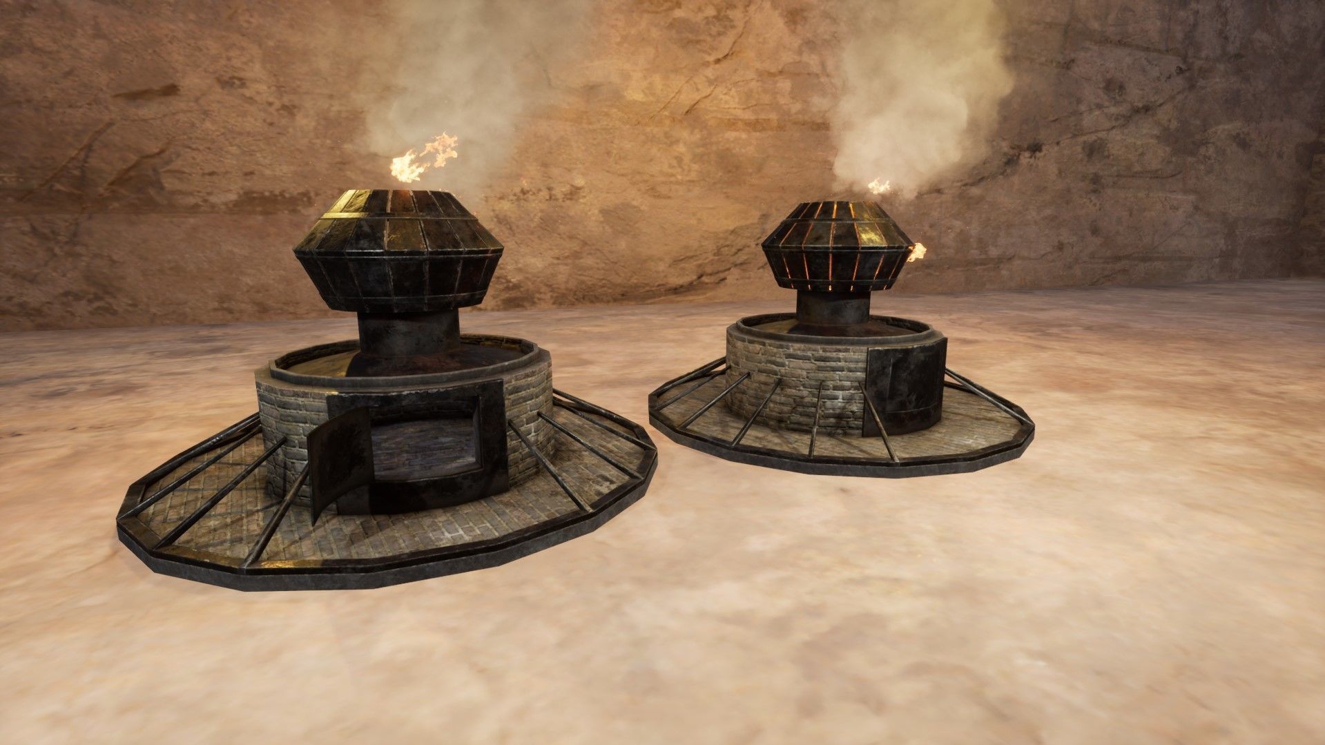 Medieval Smeltery Low Poly 3D Model Low-poly 3D model_7