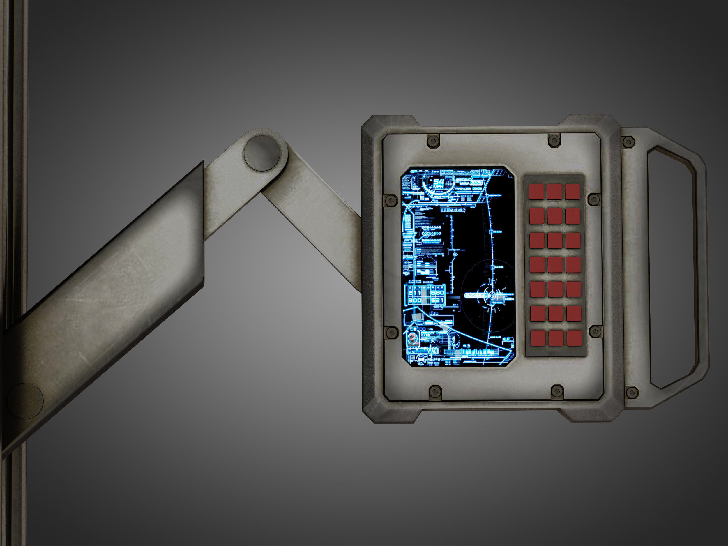 Sci-fi Cryo Chamber Cryopod 3D model_10