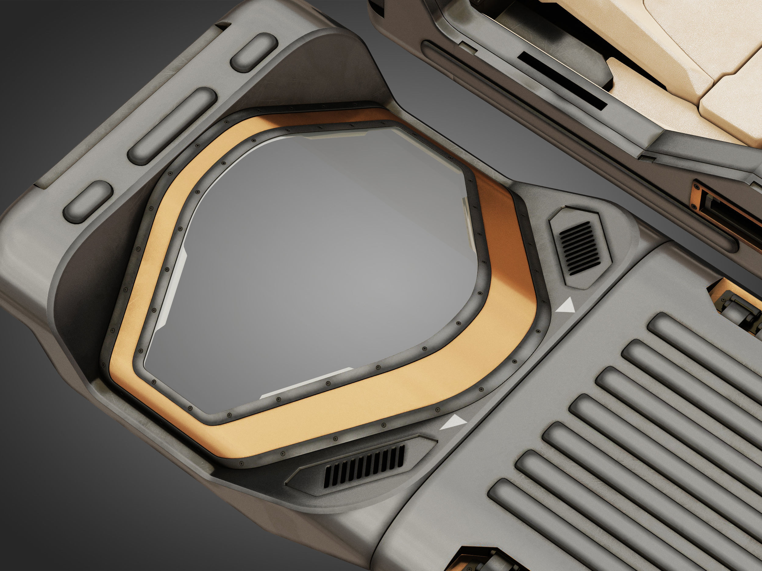 Sci-fi Cryo Chamber Cryopod 3D model_13