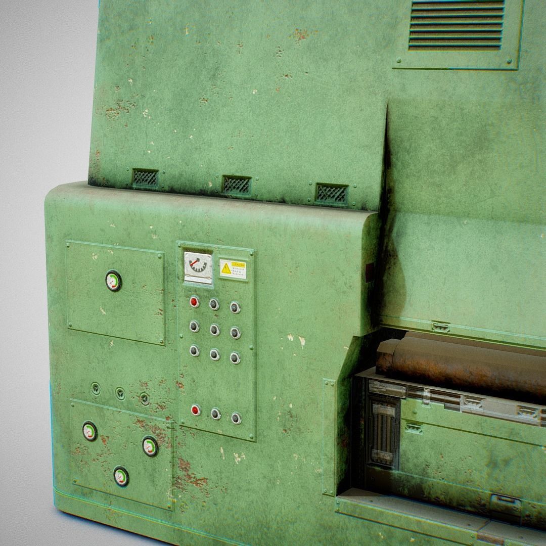 Sanding Machine - Anthon 02 Low-poly 3D model_9