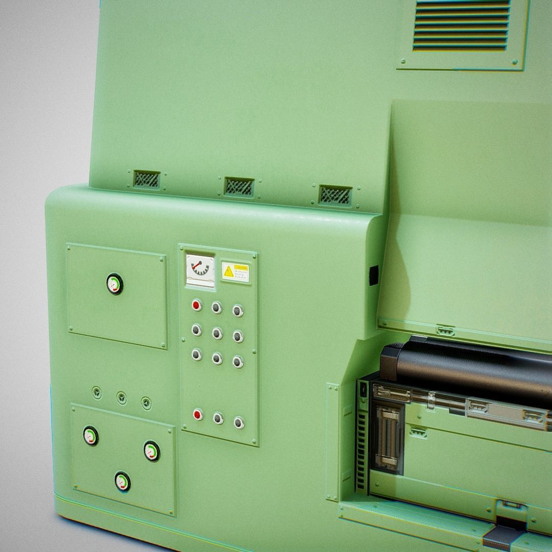 Sanding Machine - Anthon 02 Low-poly 3D model_7