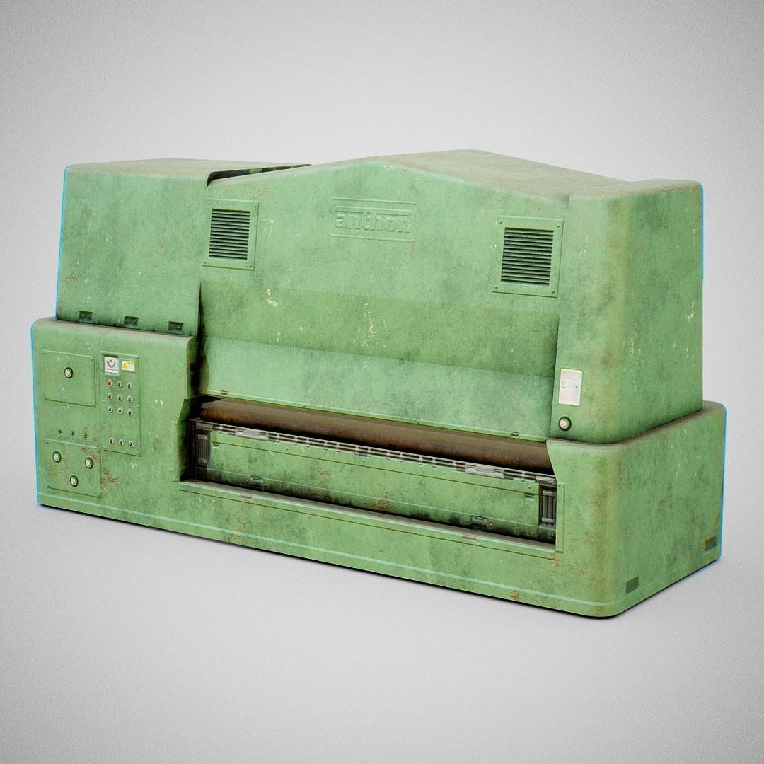 Sanding Machine - Anthon 02 Low-poly 3D model_6
