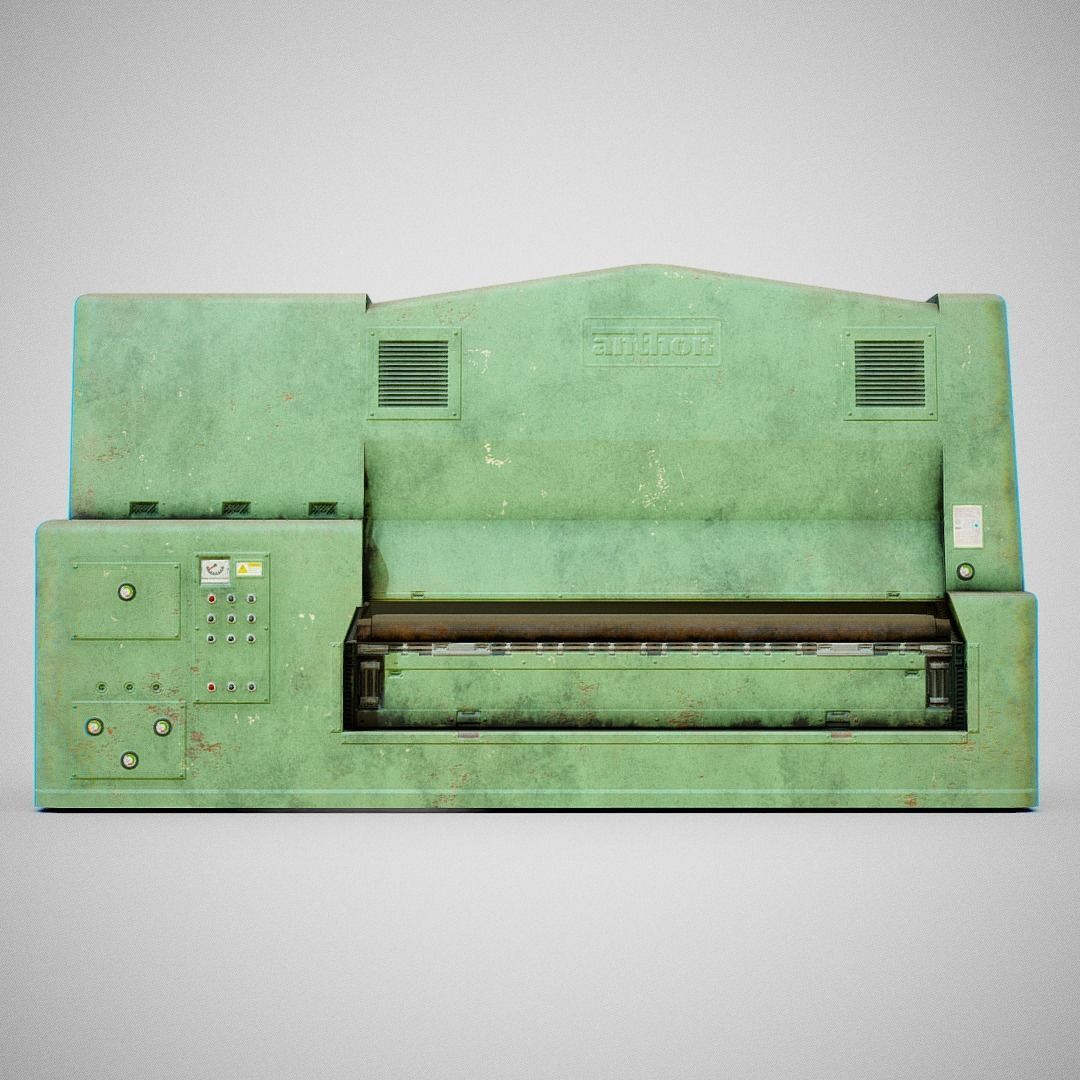 Sanding Machine - Anthon 02 Low-poly 3D model_3