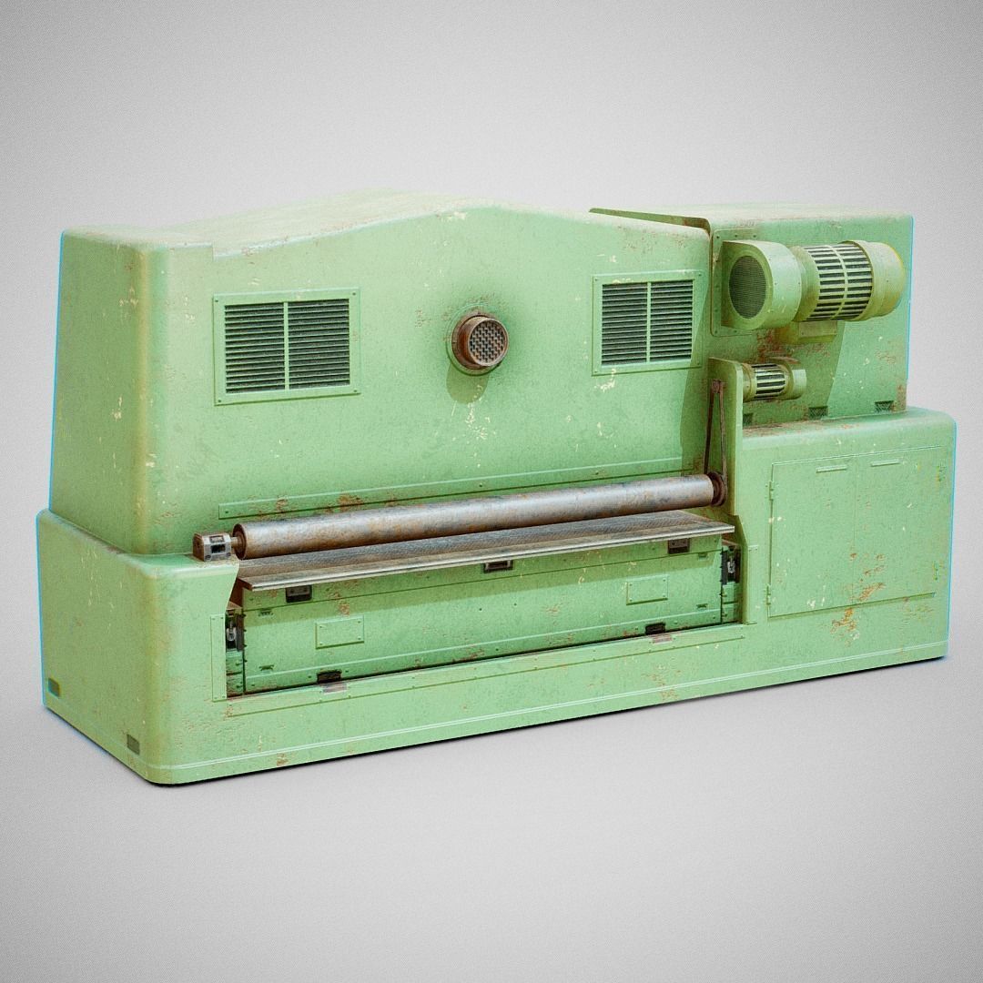 Sanding Machine - Anthon 02 Low-poly 3D model_14