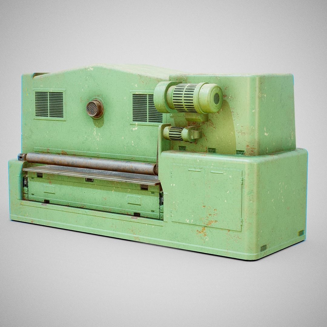 Sanding Machine - Anthon 02 Low-poly 3D model_17