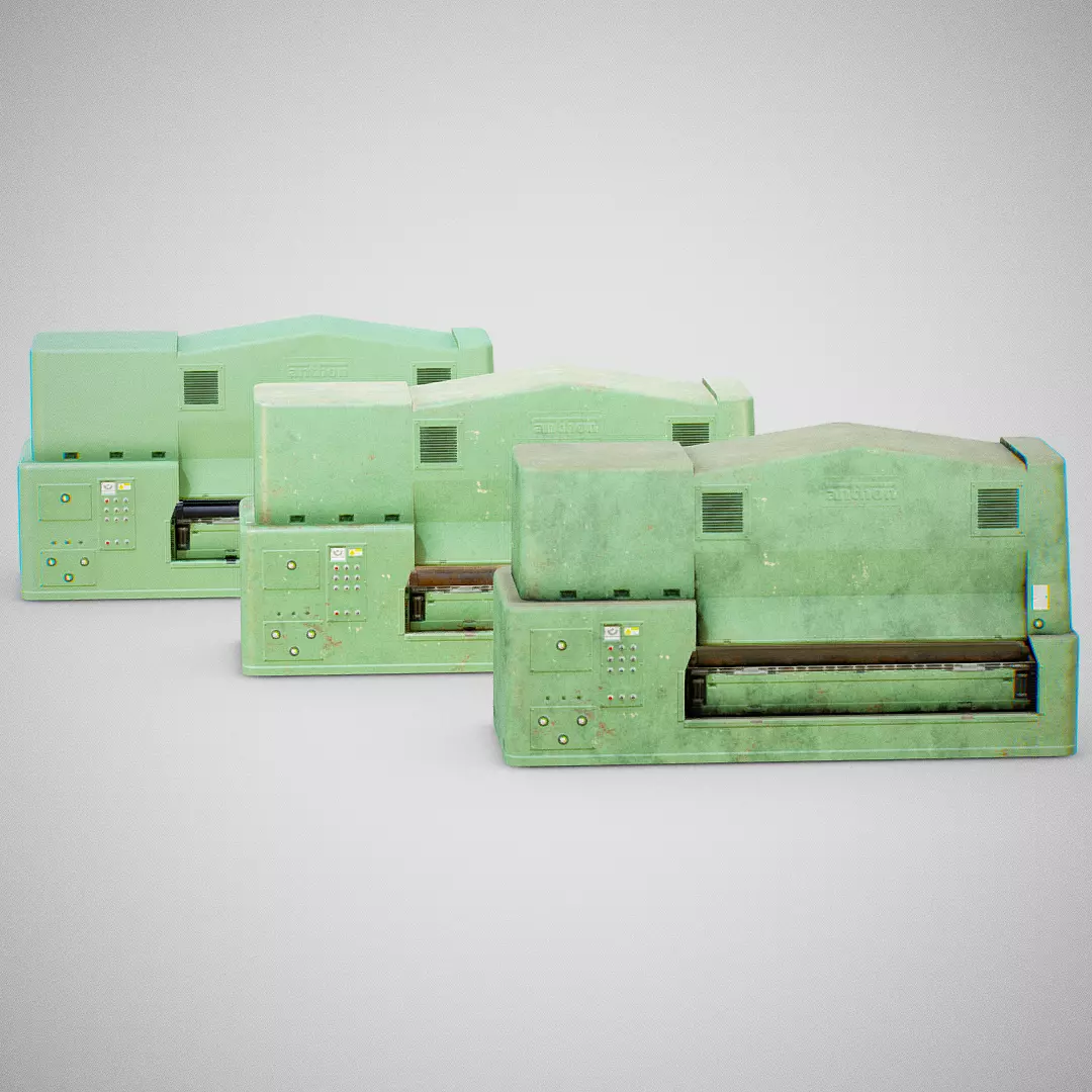 Sanding Machine - Anthon 02 Low-poly 3D model_0