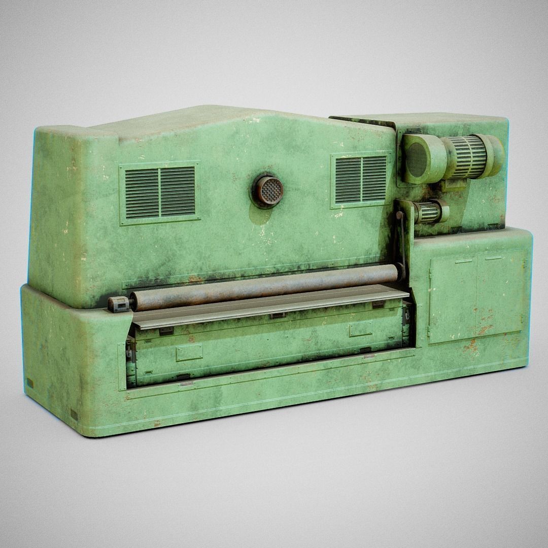 Sanding Machine - Anthon 02 Low-poly 3D model_15
