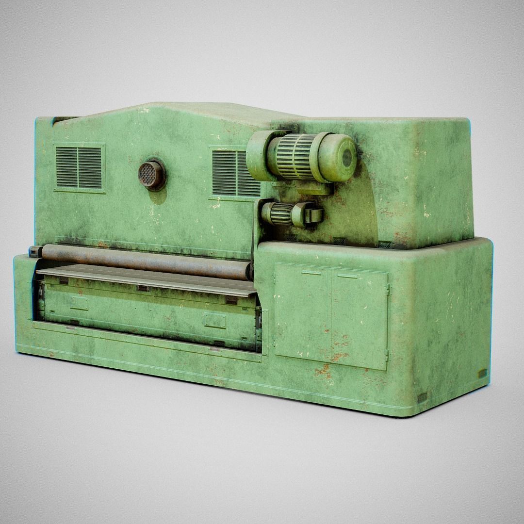 Sanding Machine - Anthon 02 Low-poly 3D model_18