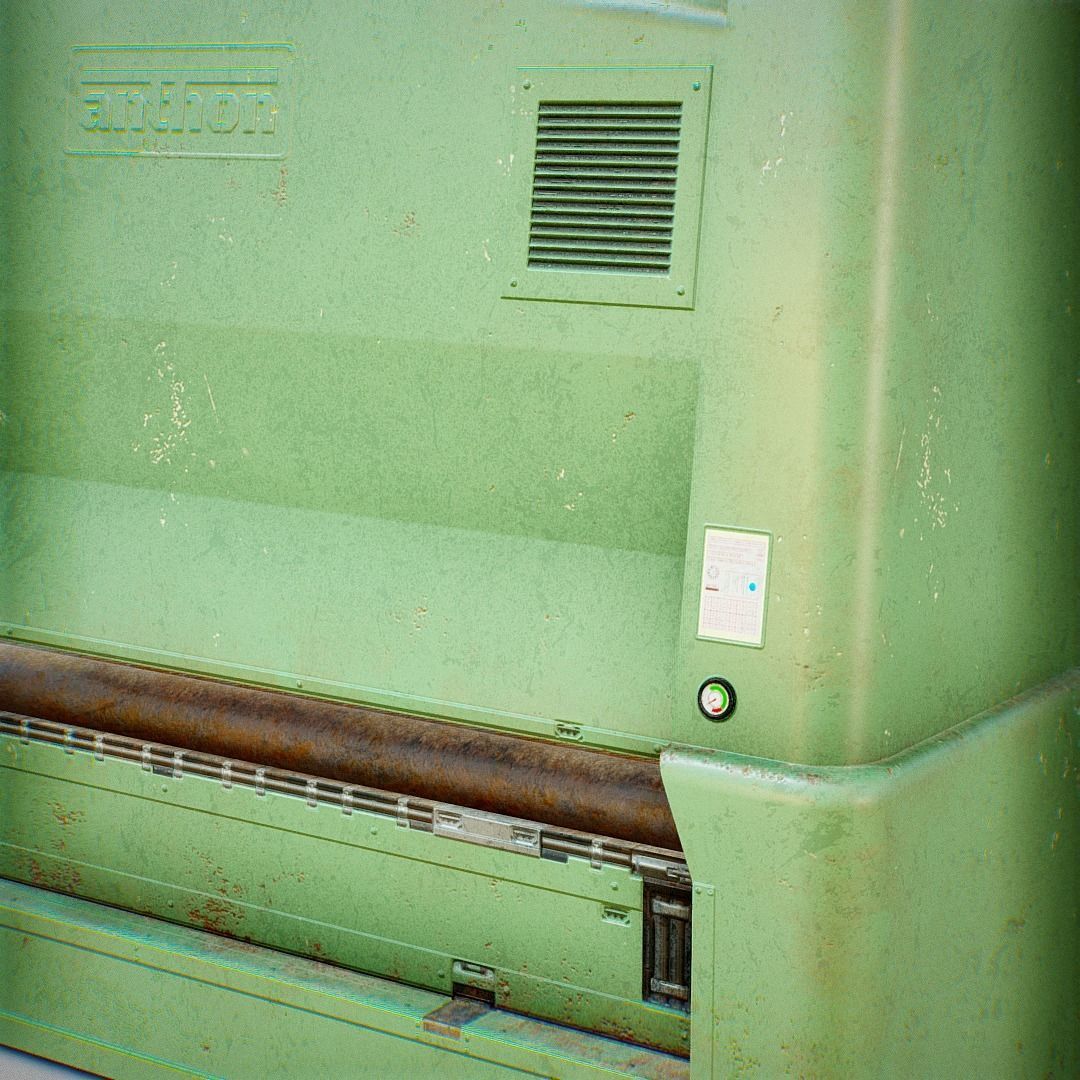 Sanding Machine - Anthon 02 Low-poly 3D model_11