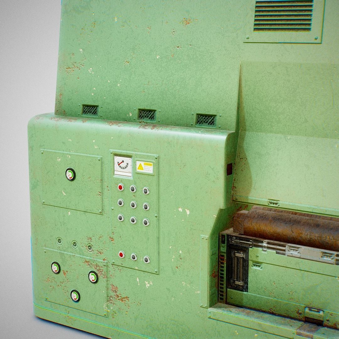 Sanding Machine - Anthon 02 Low-poly 3D model_8