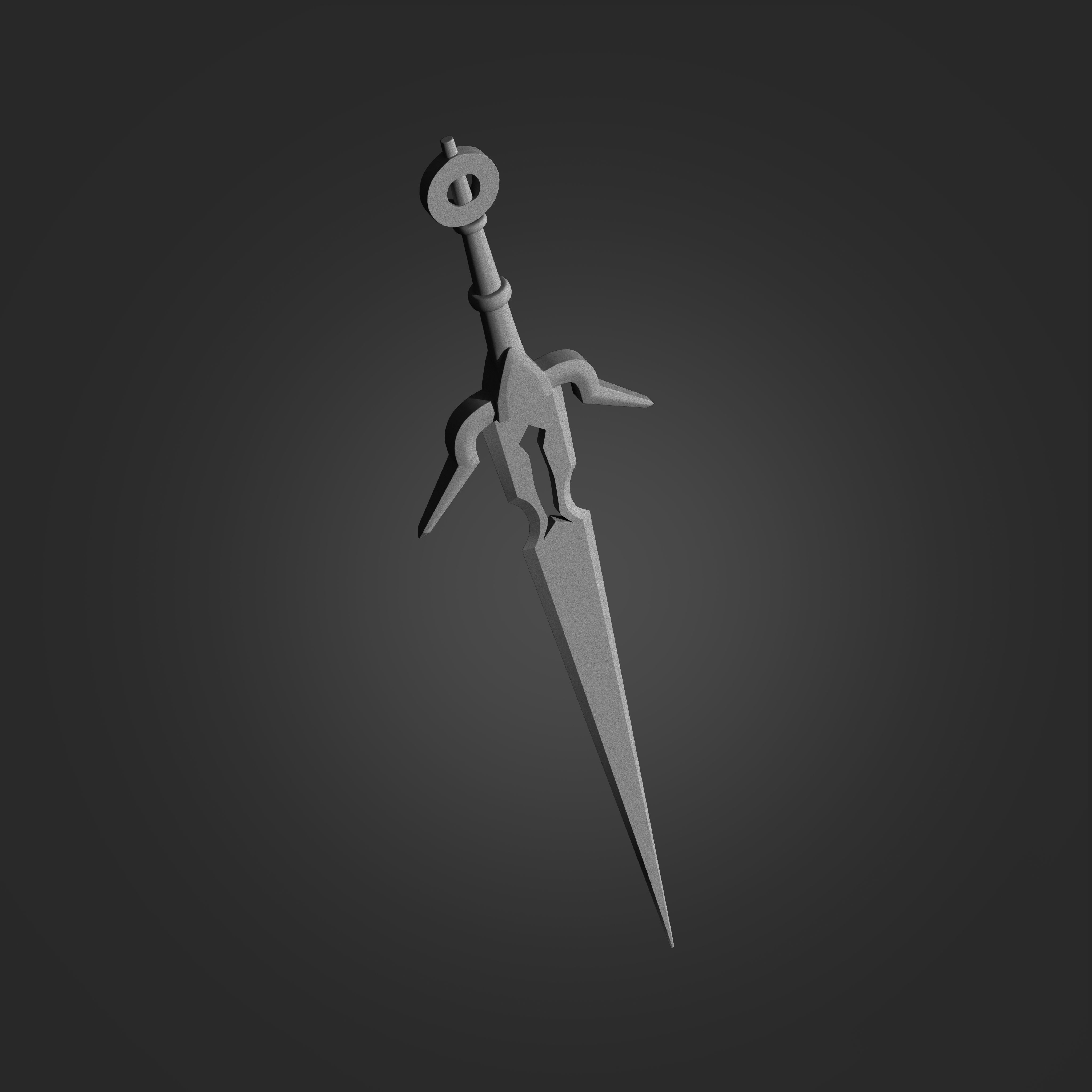 Zireael Sword from Witcher 3D print model_1
