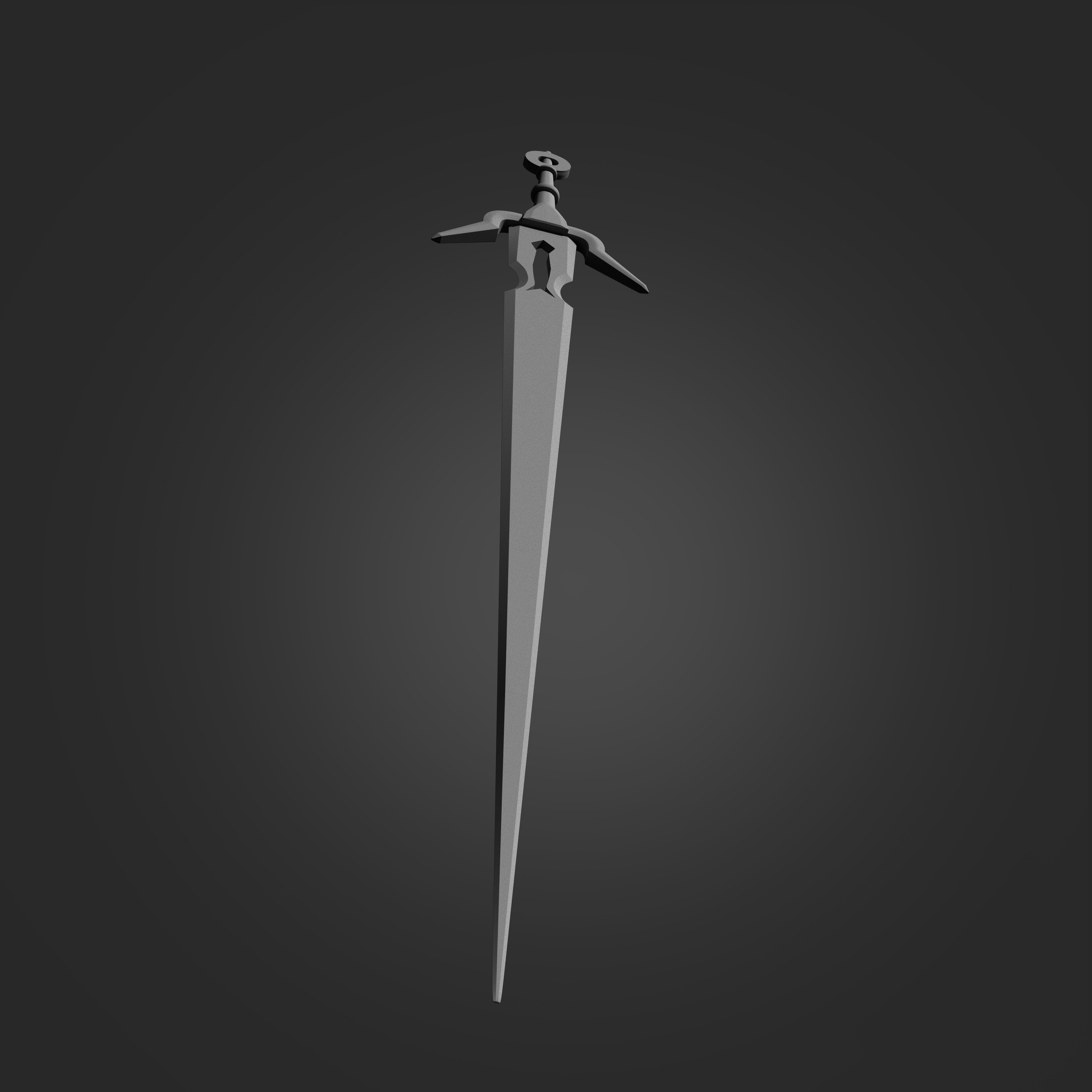 Zireael Sword from Witcher 3D print model_2