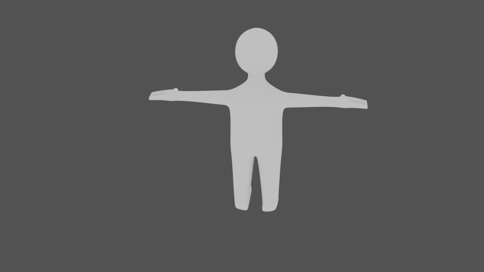  Generic Stickman  3D model_2