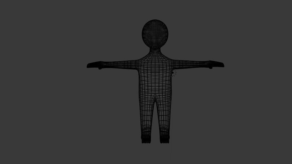  Generic Stickman  3D model_5