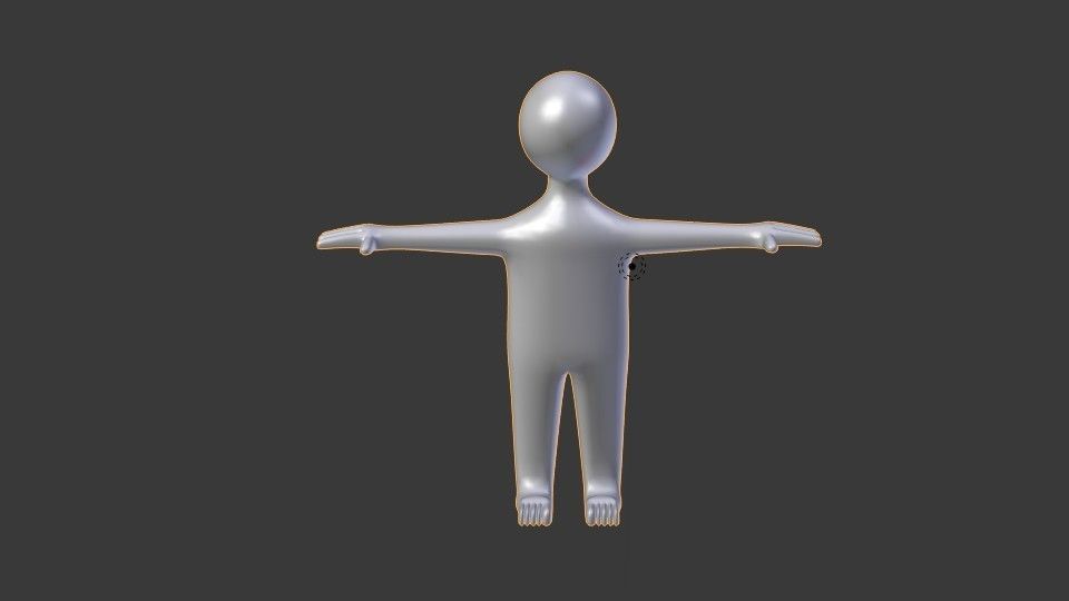  Generic Stickman  3D model_4