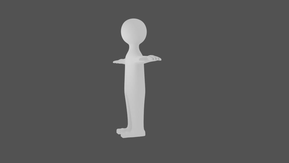  Generic Stickman  3D model_3