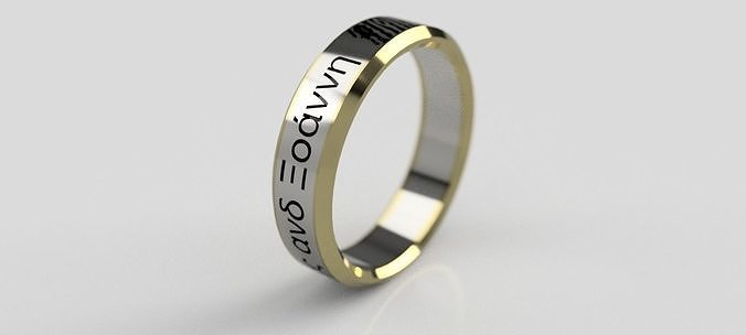 FingerPrint Ring - Women 3D print model