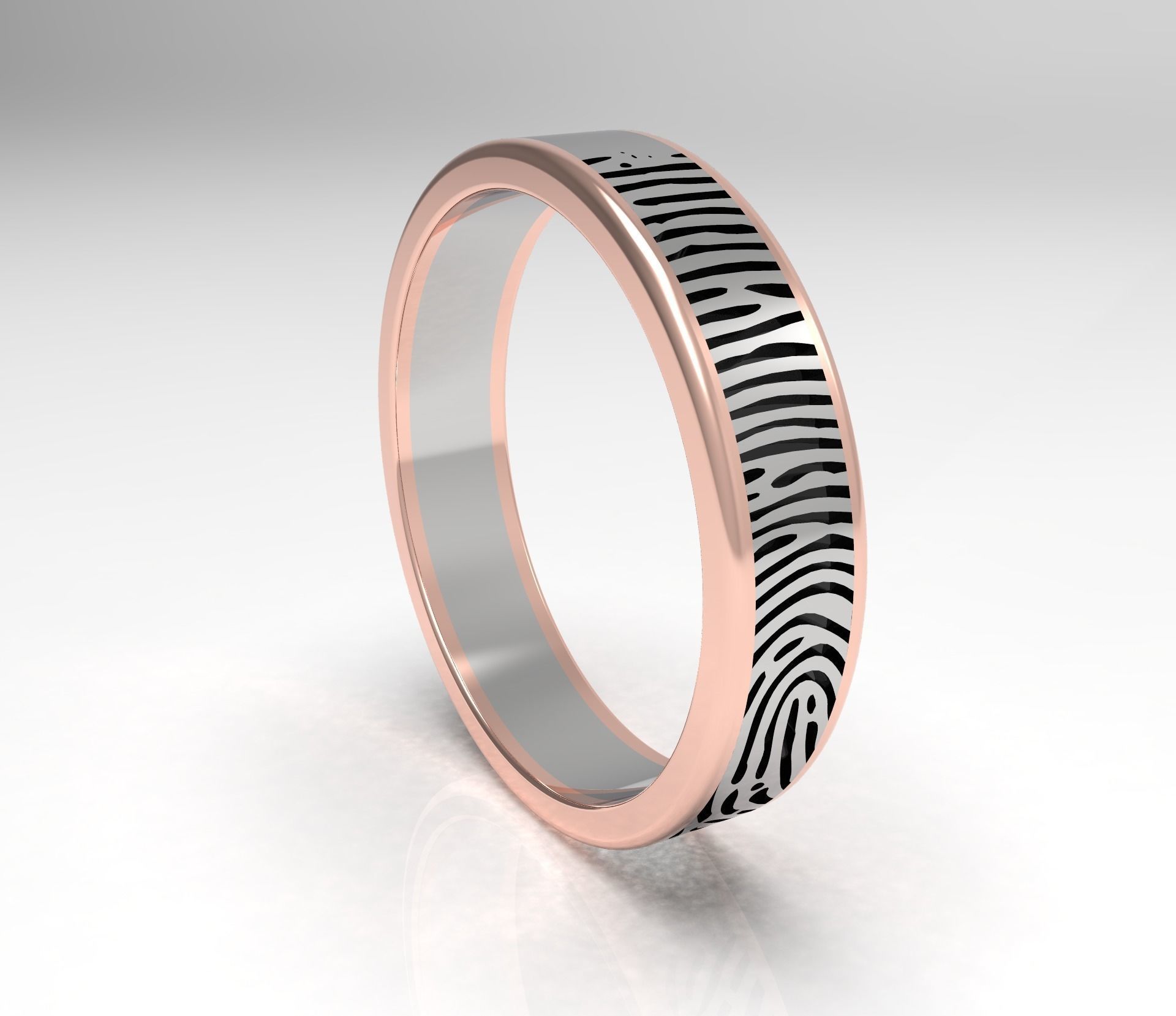 FingerPrint Ring - Man 3D print model_10