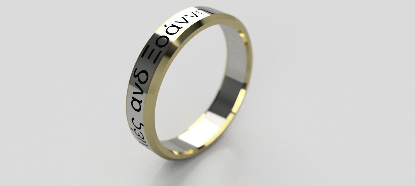 FingerPrint Ring - Man 3D print model_1