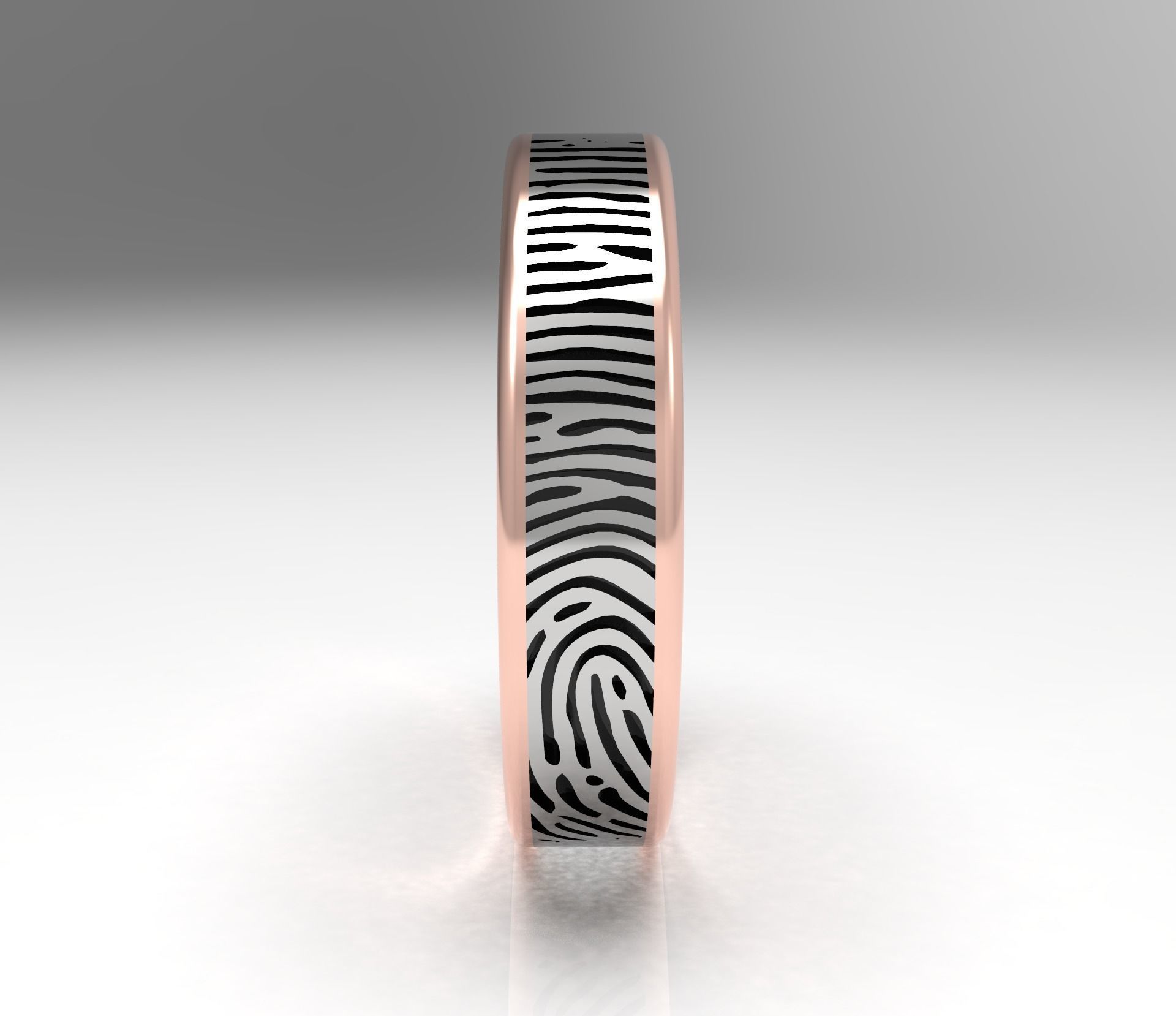 FingerPrint Ring - Man 3D print model_9