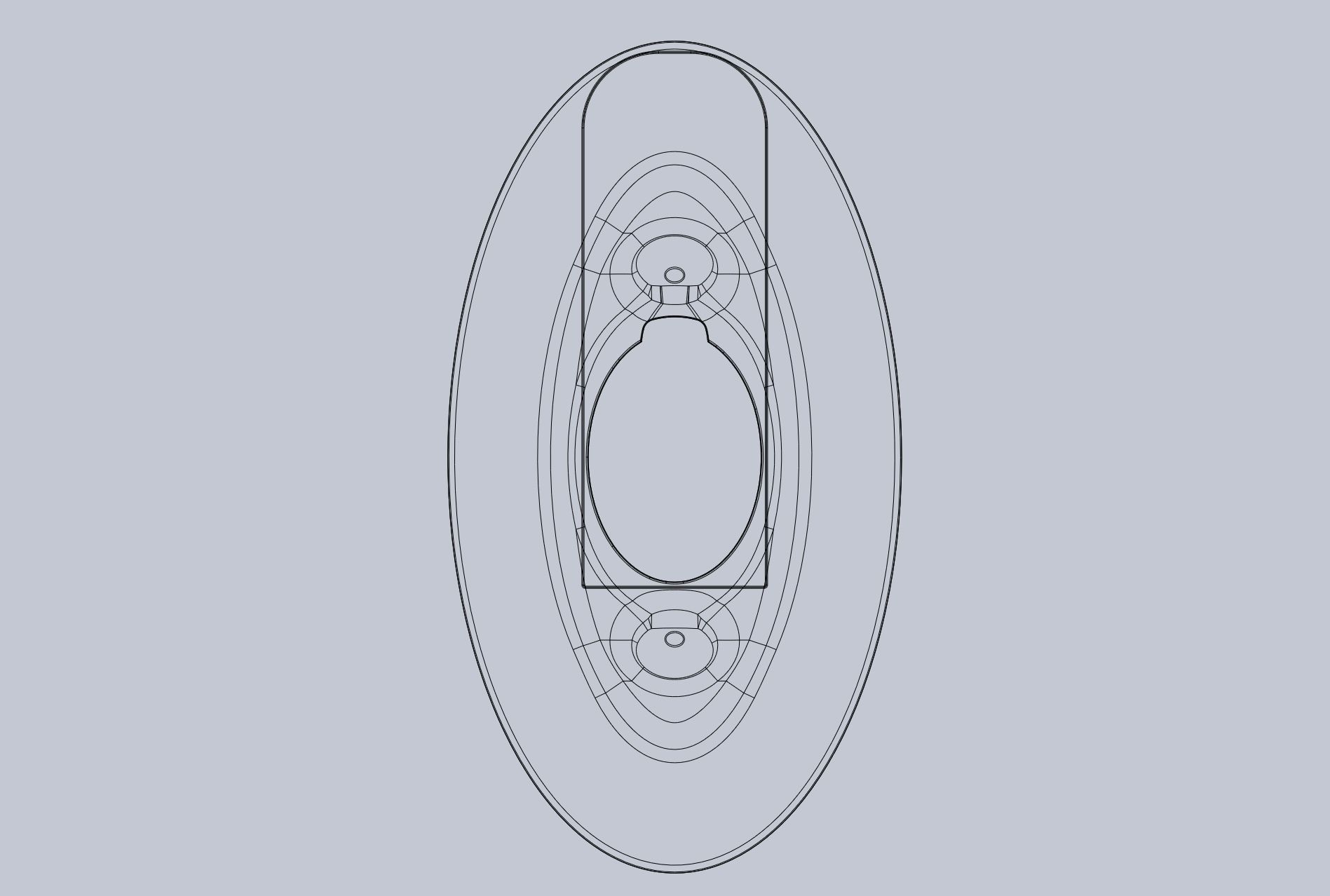 3D-Printable Airplane Window Screen Frame 3D print model_6