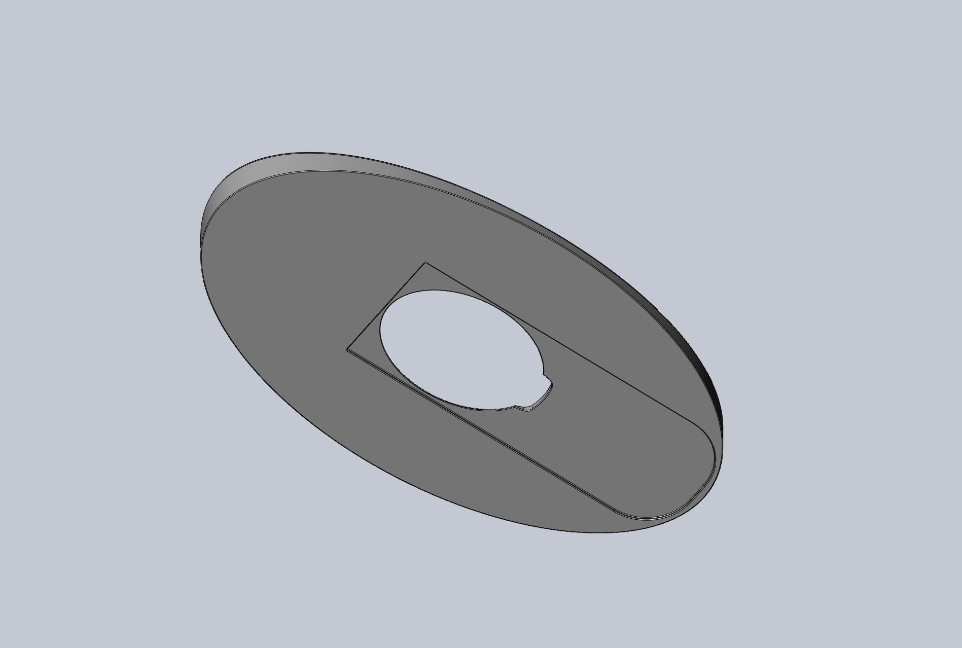 3D-Printable Airplane Window Screen Frame 3D print model_30