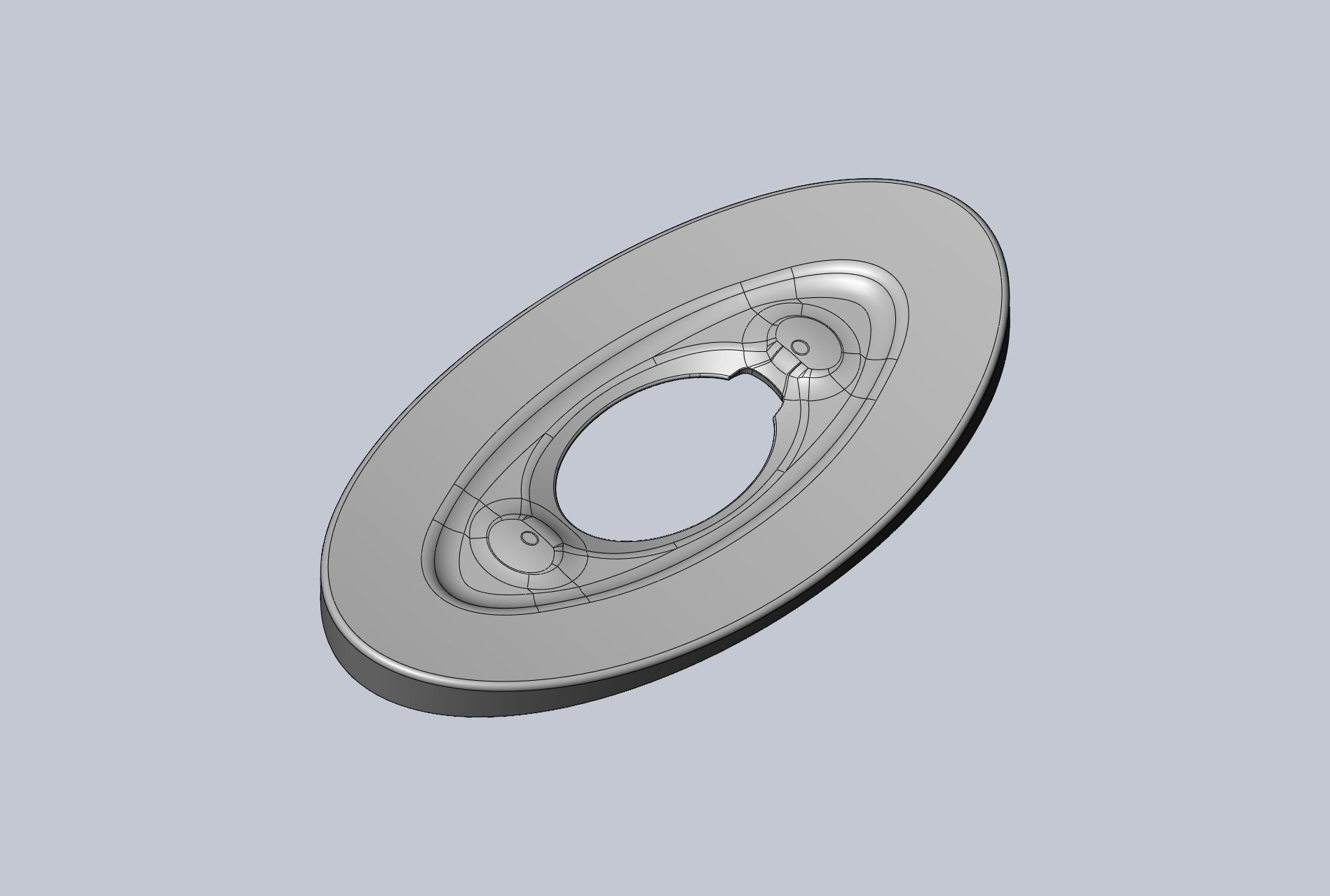3D-Printable Airplane Window Screen Frame 3D print model_32