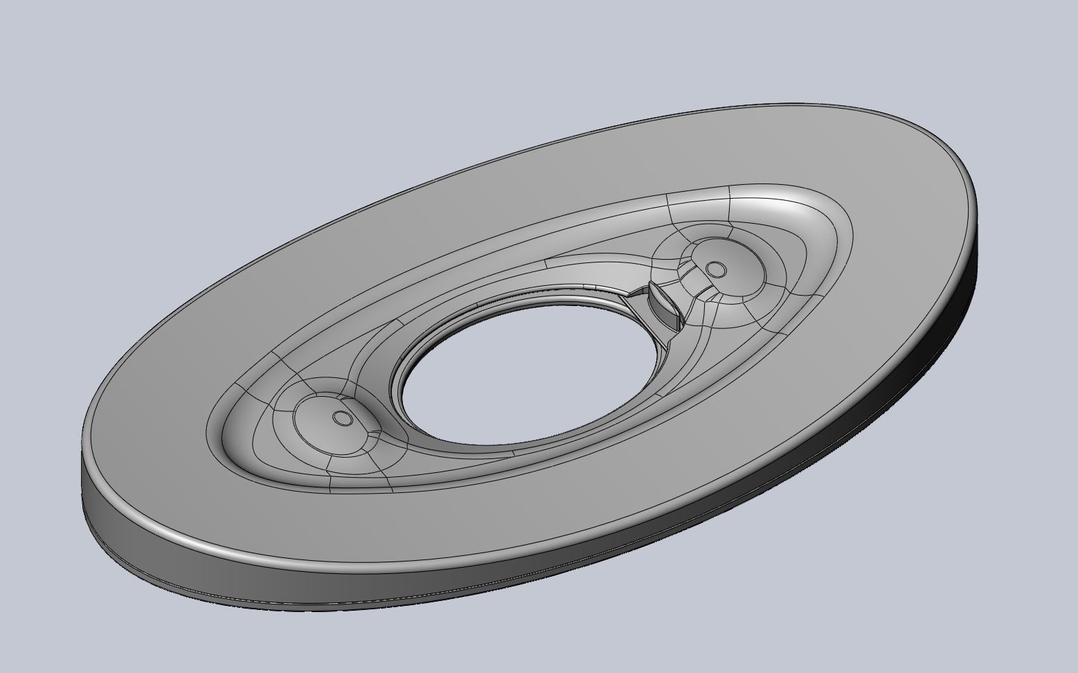 3D-Printable Airplane Window Screen Frame 3D print model_13