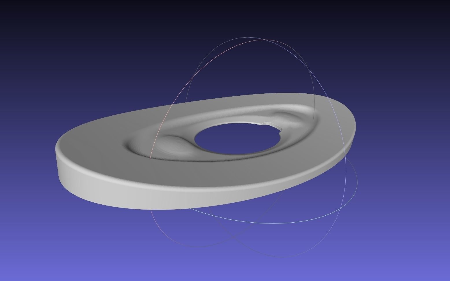 3D-Printable Airplane Window Screen Frame 3D print model_9
