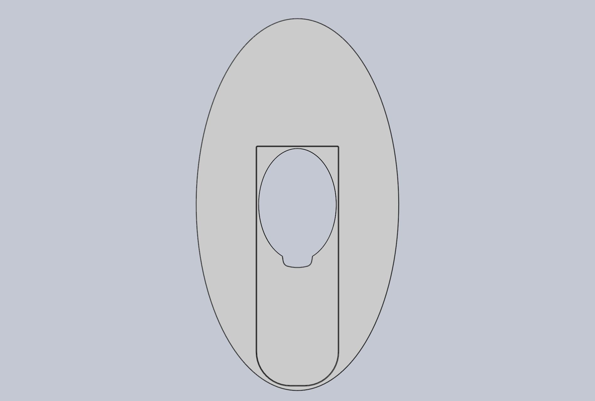 3D-Printable Airplane Window Screen Frame 3D print model_24