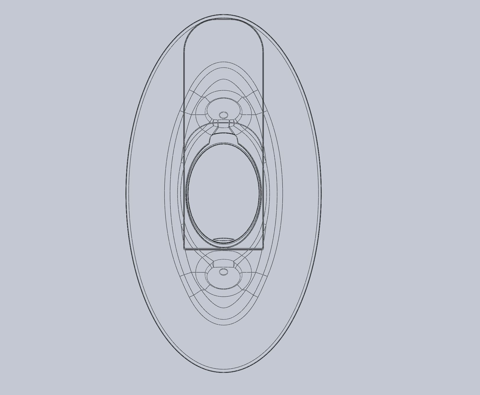3D-Printable Airplane Window Screen Frame 3D print model_27