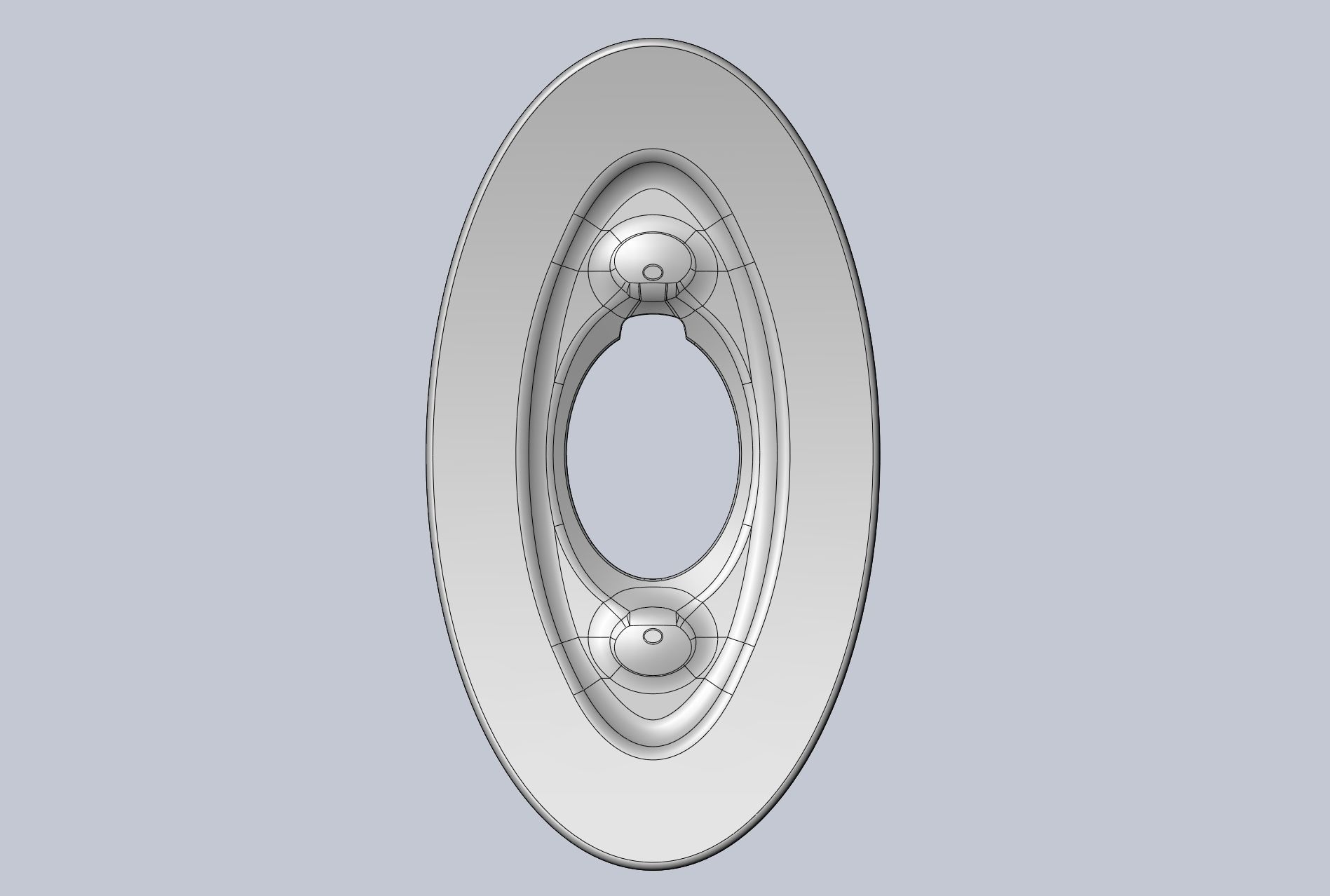 3D-Printable Airplane Window Screen Frame 3D print model_31
