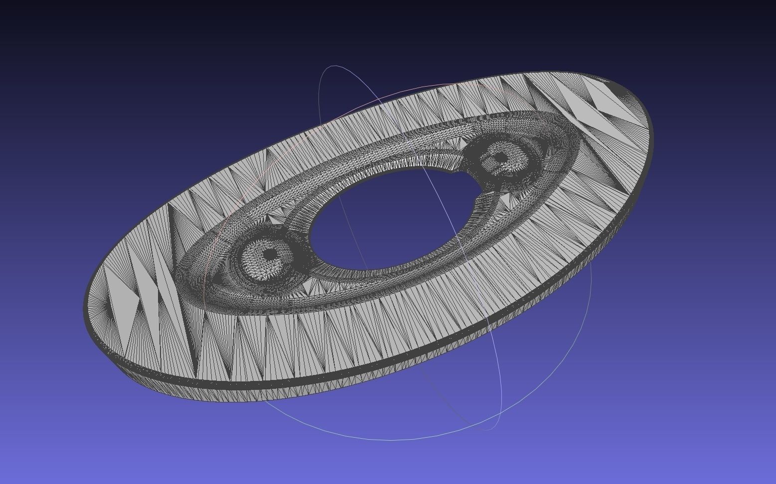 3D-Printable Airplane Window Screen Frame 3D print model_3