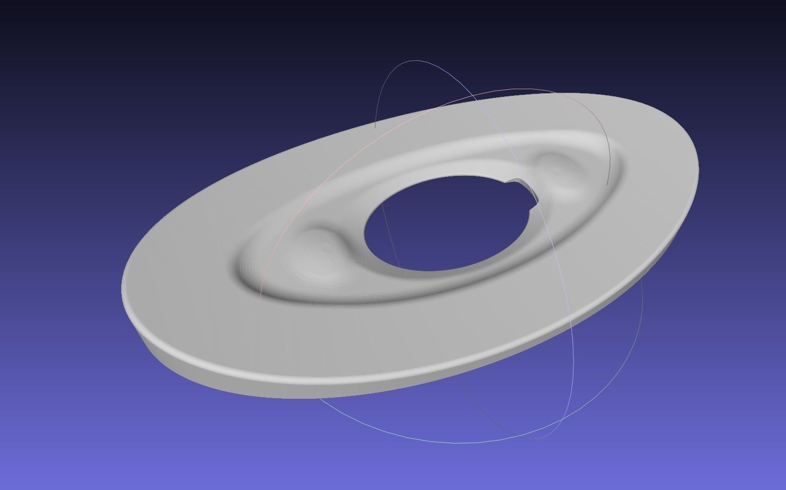 3D-Printable Airplane Window Screen Frame 3D print model_4