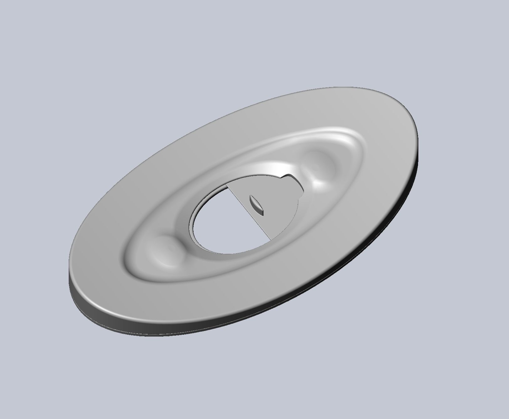 3D-Printable Airplane Window Screen Frame 3D print model_1