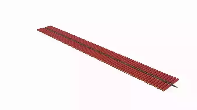 Firecracker train track 3D model