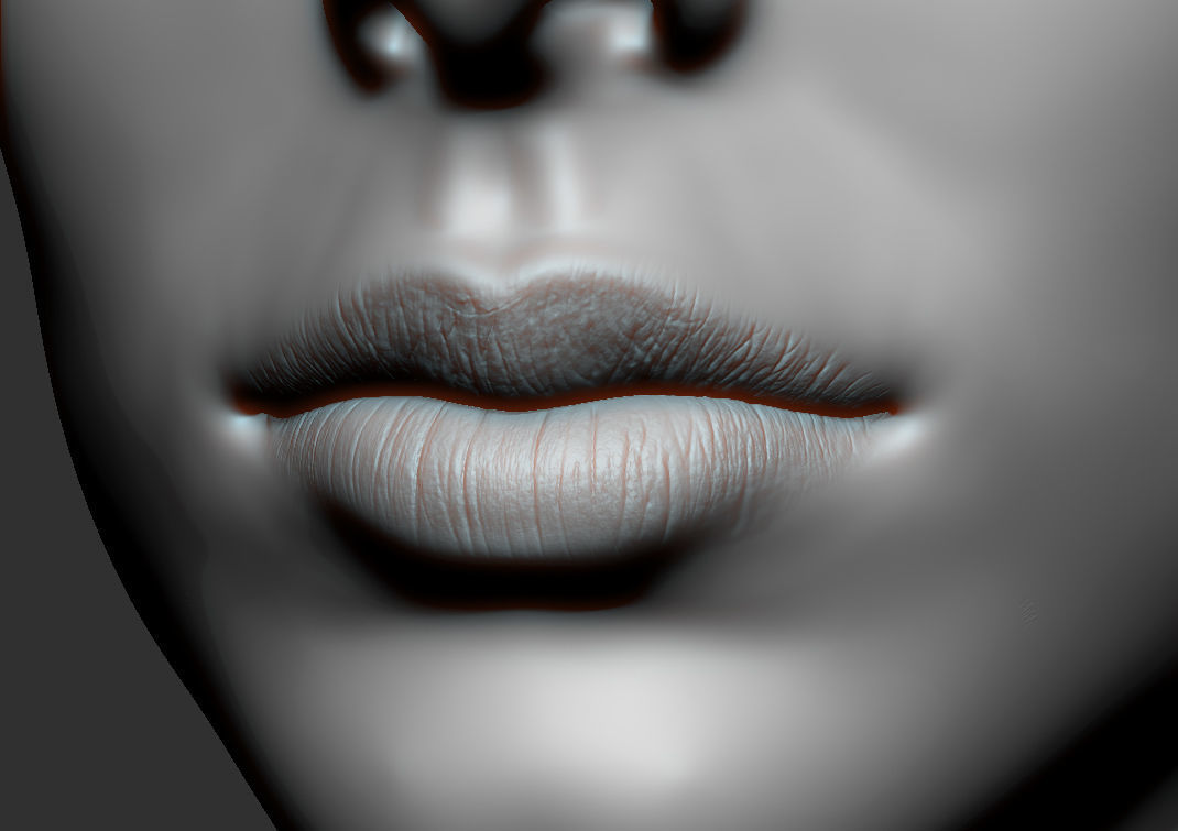Lips Detail Alpha Pack 3D model_4