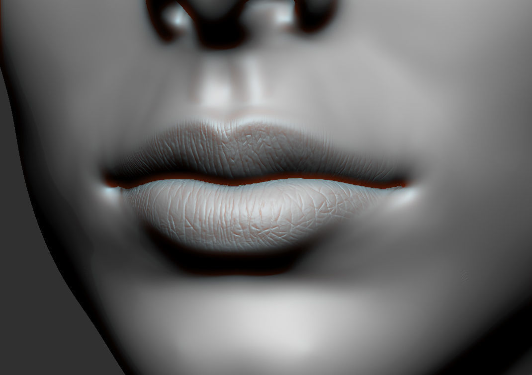 Lips Detail Alpha Pack 3D model_5