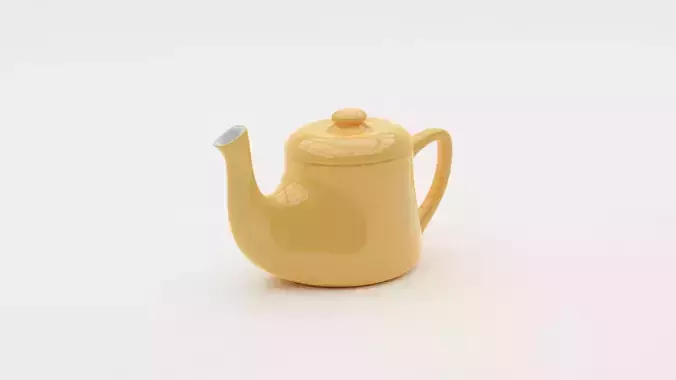 Cute porcelain teapot
