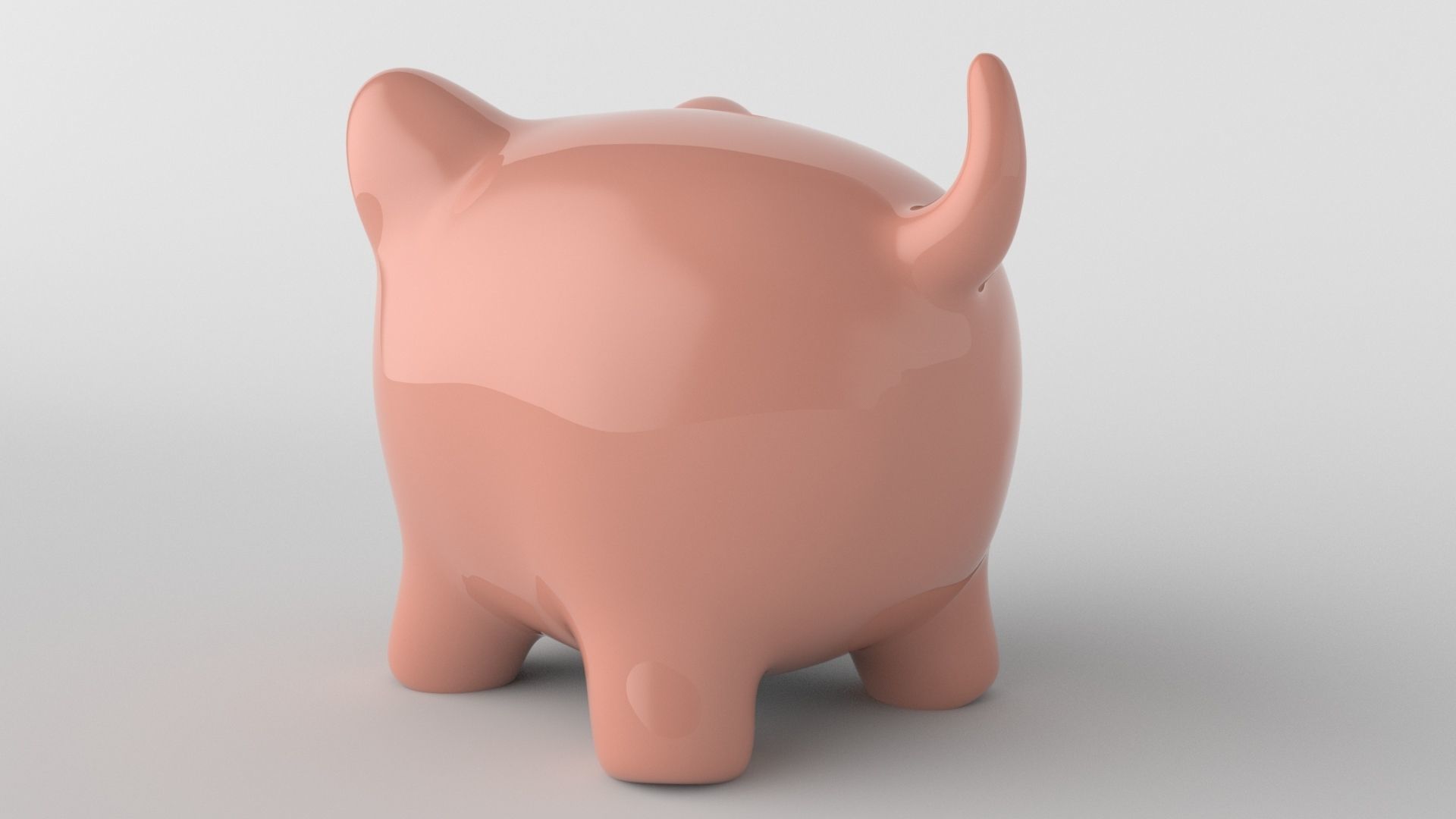 Piggy bank 3D model_3