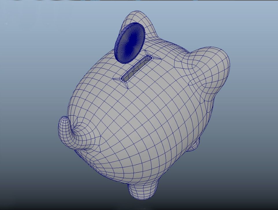 Piggy bank 3D model_19