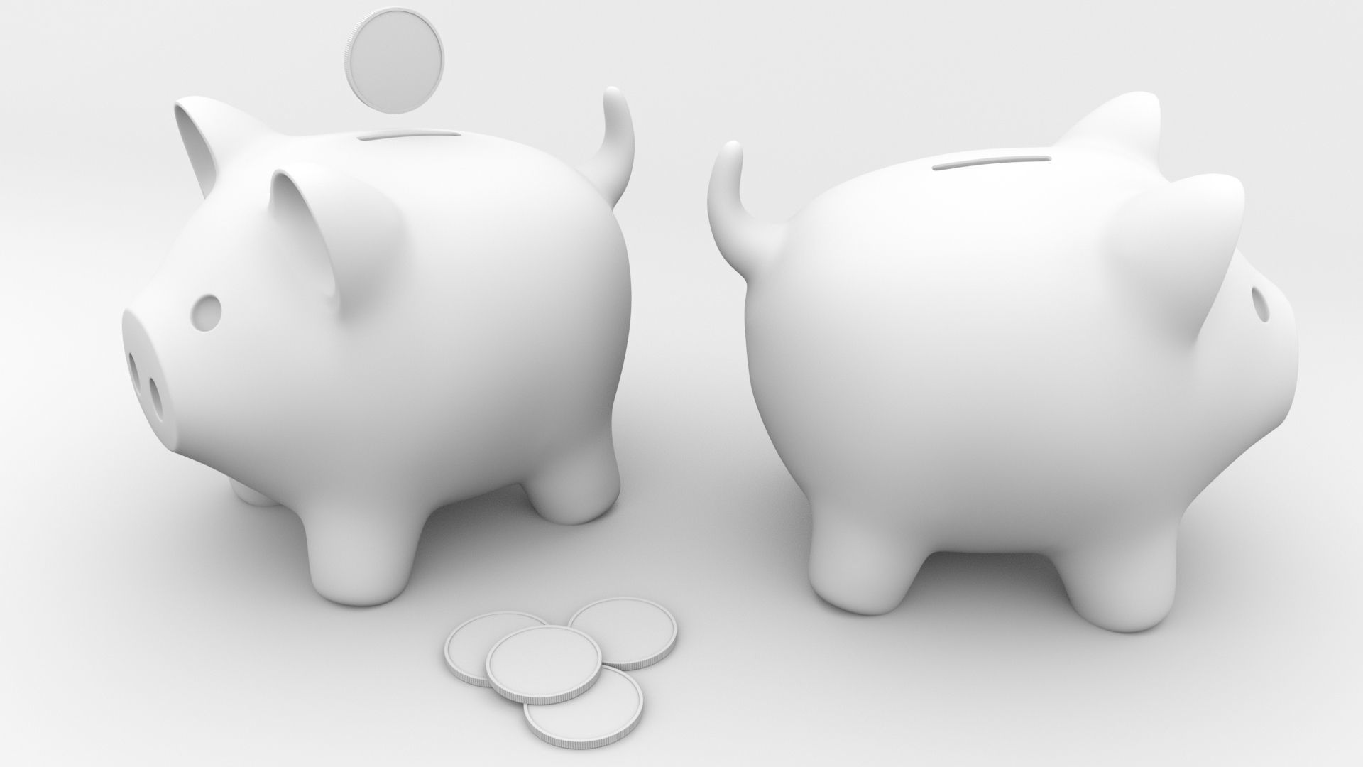 Piggy bank 3D model_10