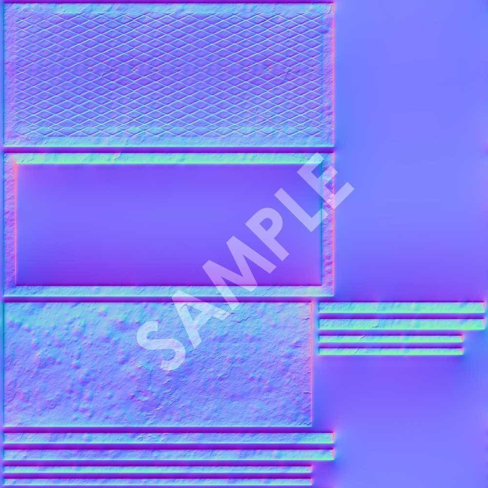 Spiral Escape Ladder Low-poly 3D model_21