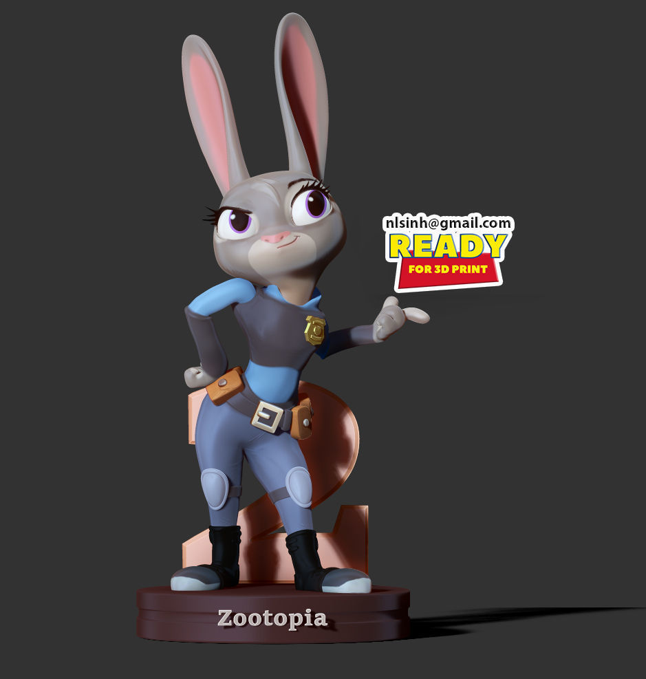 Judy Hoops Fanart 3D print model_11